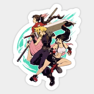 Tifa, Cloud and Aerith Sticker